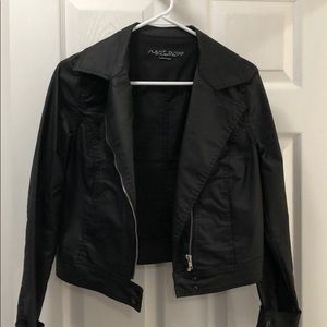 Silent disco by Pink  faux Leather jacket size M